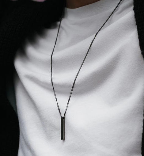 Rectangle Pendant Necklace